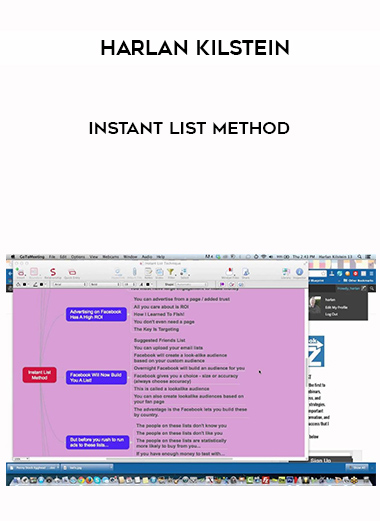 Harlan Kilstein – Instant List Method courses available download now.