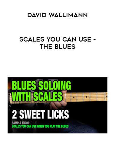 David Wallimann - SCALES YOU CAN USE - THE BLUES courses available download now.