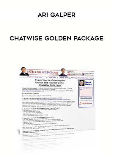Ari Galper - Chatwise Golden Package courses available download now.