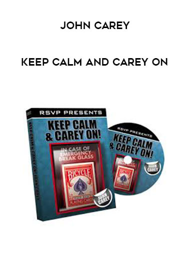 John Carey - Keep Calm and Carey On courses available download now.