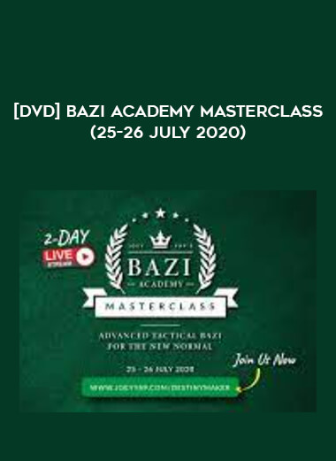 [DVD] BaZi Academy Masterclass (25-26 July 2020) from https://roledu.com