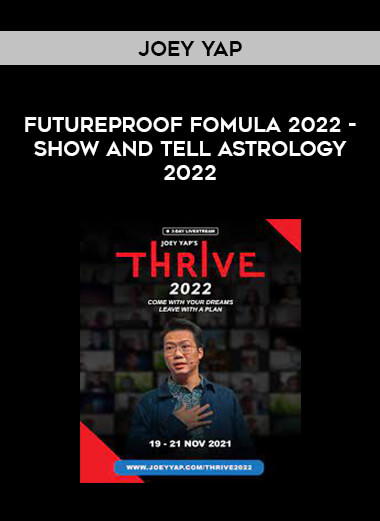 Joey Yap - FutureProof Fomula 2022 - Show and Tell Astrology 2022 from https://roledu.com
